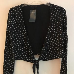 Floral Brandy Melville Tie Top